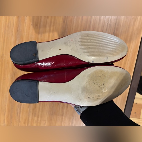 Enzo Angiolini Red Flats with Bow Detail - Picture 3 of 4